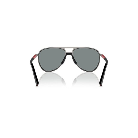 New PRADA LINEA ROSSA Grey Aviator PS 53ZS 5AV-10J Sunglasses Women - Picture 5 of 6